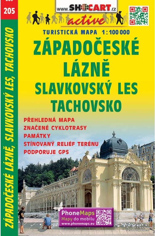 Online bestellen: Fietskaart 205 Západočeské lázně, Slavkovský les | Shocart