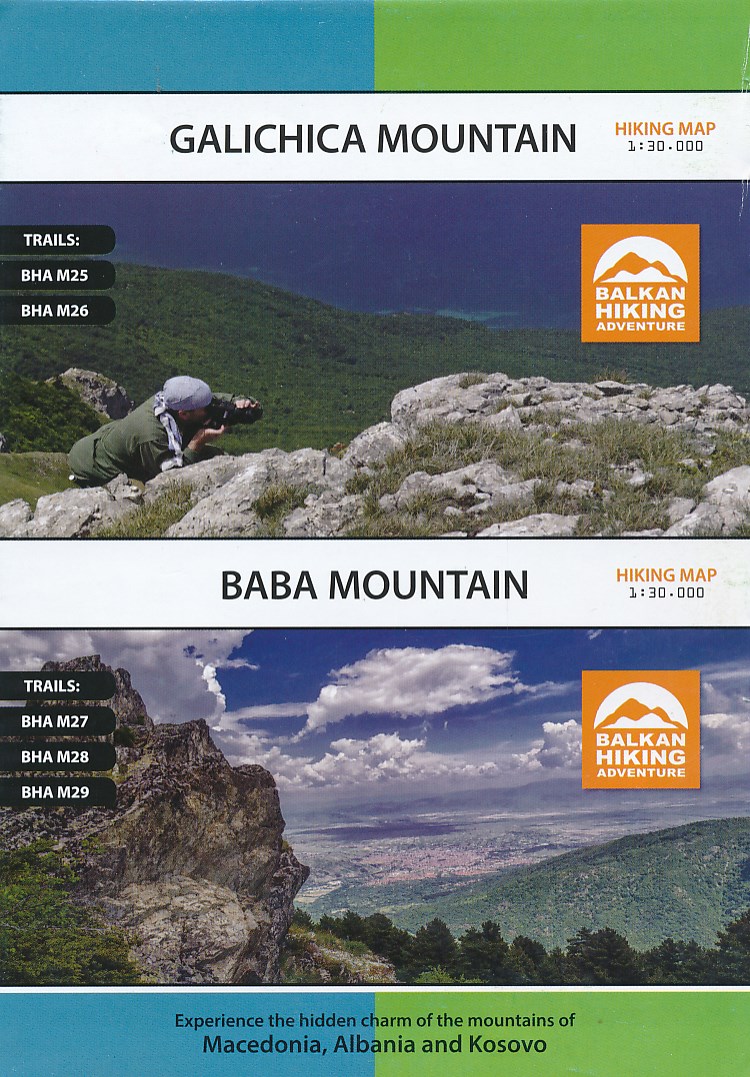 Online bestellen: Wandelkaart Galichica Mountain - Baba Mountain | Balkan Hiking Adventures