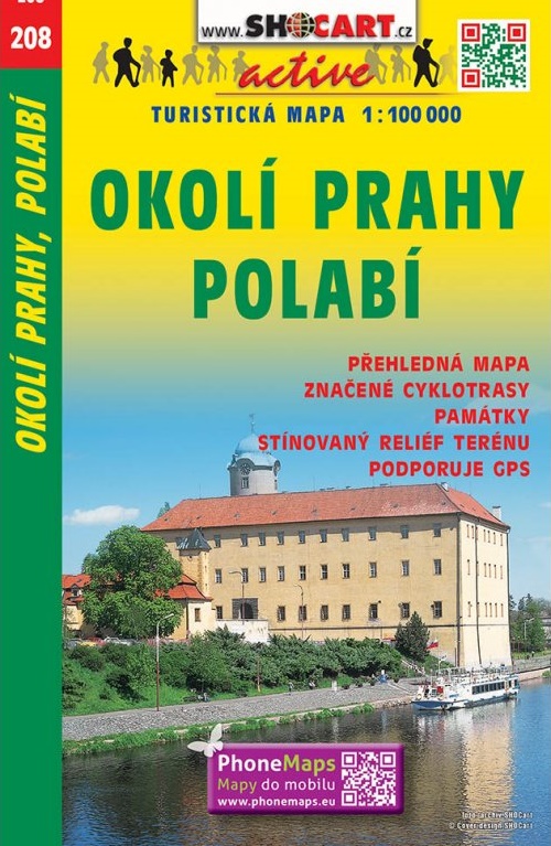 Online bestellen: Fietskaart 208 Okolí Prahy, Polabí | Shocart