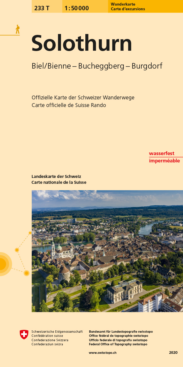 Online bestellen: Wandelkaart 233T Solothurm | Swisstopo