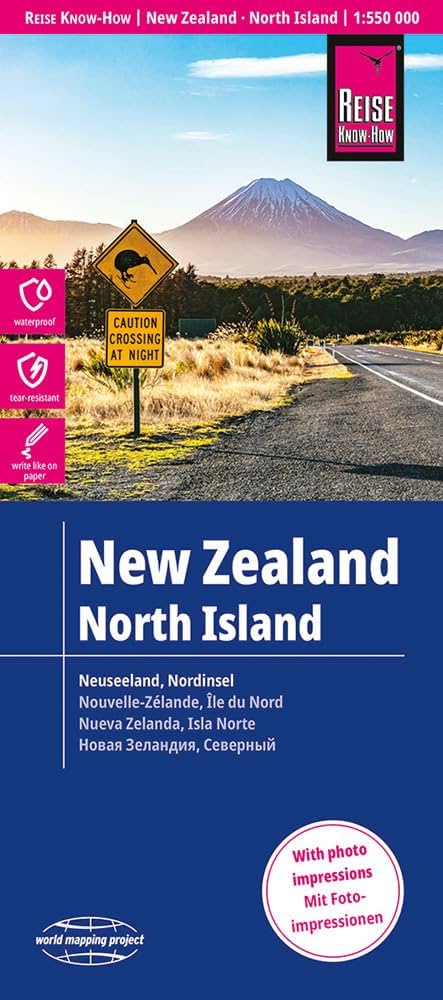 Online bestellen: Wegenkaart - landkaart Nieuw Zeeland - Noordereiland , North Island | Reise Know-How Verlag