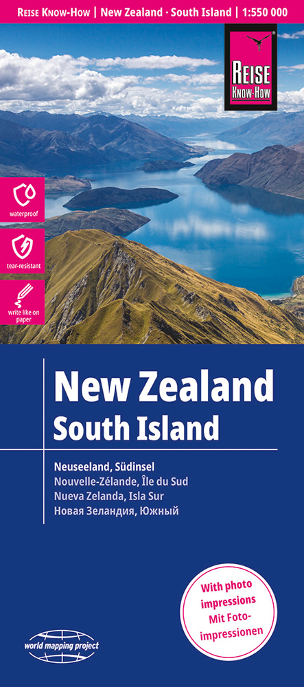 Online bestellen: Wegenkaart - landkaart Nieuw Zeeland - Zuidereiland, South Island | Reise Know-How Verlag