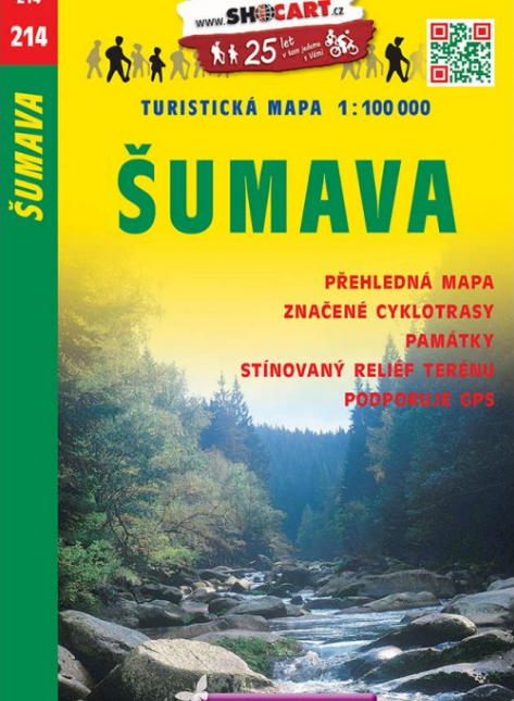 Online bestellen: Fietskaart 214 Šumava | Shocart