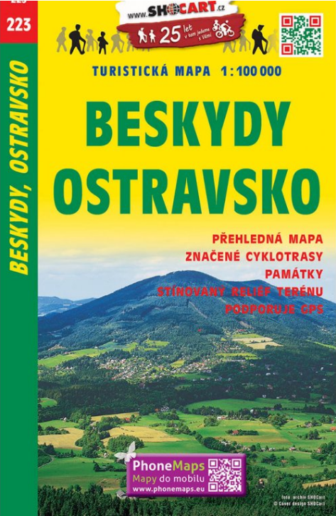 Online bestellen: Fietskaart 223 Beskydy, Ostravsko | Shocart