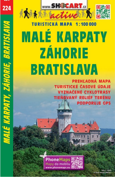 Online bestellen: Fietskaart 224 Malé Karpaty, Záhorie, Bratislava | Shocart