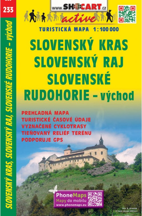 Online bestellen: Fietskaart 233 Slovenský kras, Slovenský Raj | Shocart