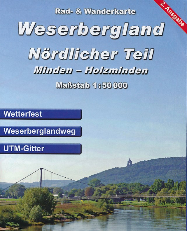 Online bestellen: Wandelkaart - Fietskaart Weserbergland Nördlicher Teil | Kartographische Kommunale Verlagsgesellschaft