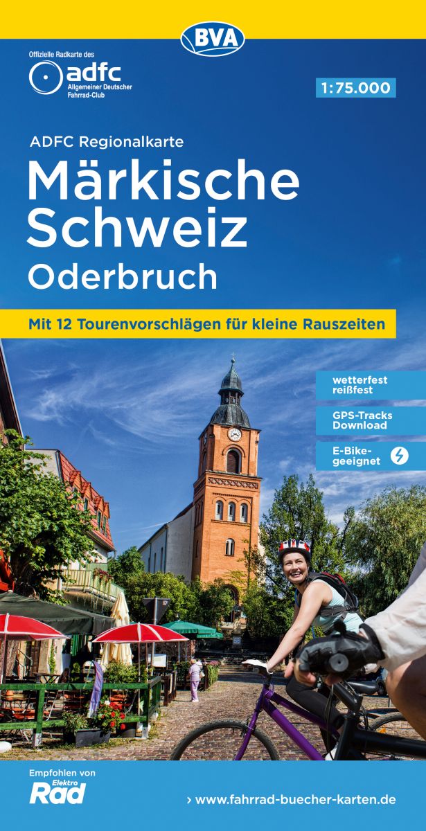 Fietskaart ADFC Regionalkarte Märkische Schweiz – Oderbruch | BVA BikeMedia