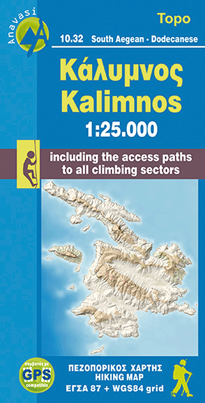 Online bestellen: Wandelkaart 10.32 Kalimnos | Anavasi