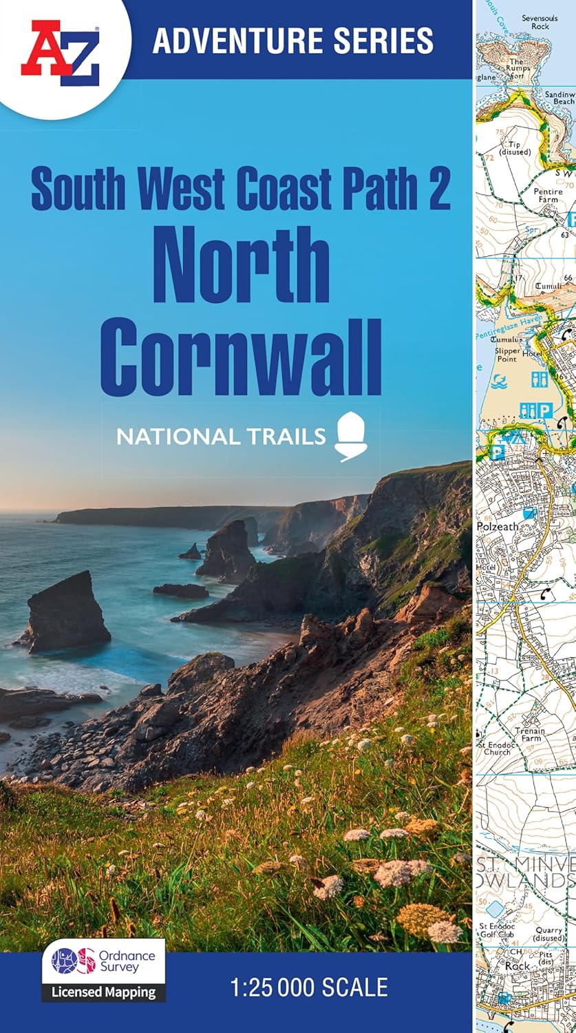 Wandelatlas 2 Adventure Atlas South West Coast Path North Cornwall | A