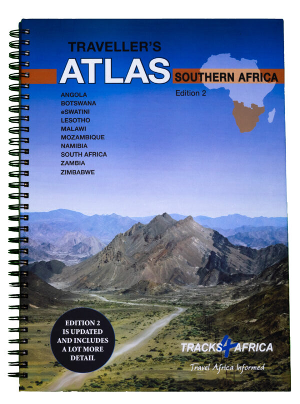 Online bestellen: Wegenatlas Traveller's Atlas Southern Africa - Zuidelijk Afrika | A3-Formaat | Ringband | Tracks4Africa