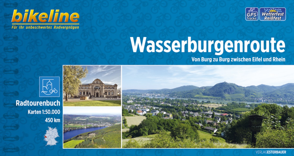 Online bestellen: Fietsgids Bikeline Wasserburgenroute | Esterbauer