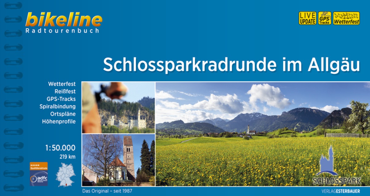 Online bestellen: Fietsgids Bikeline Schlossparkradrunde im Allgäu | Esterbauer