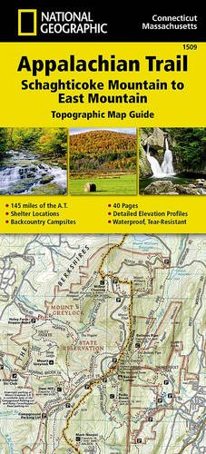 Online bestellen: Wandelgids 1509 Topographic Map Guide Appalachian Trail - Schaghticoke Mountain to East Mountain | National Geographic