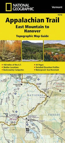 Online bestellen: Wandelgids 1510 Topographic Map Guide Appalachian Trail - East Mountain to Hanover | National Geographic