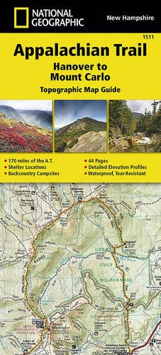 Online bestellen: Wandelgids 1511 Topographic Map Guide Appalachian Trail - Hanover to Mount Carlo | National Geographic