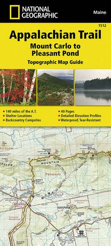 Online bestellen: Wandelgids 1512 Topographic Map Guide Appalachian Trail - Mount Carlo to Pleasant Pond | National Geographic