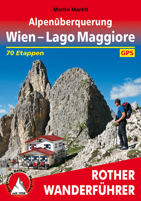 Wandelgids Alpenüberquerung Wien - Lago Maggiore | Rother de zwerver