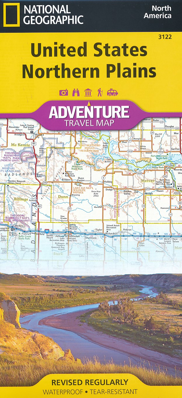 Online bestellen: Wegenkaart - landkaart 3122 Northern Plains | National Geographic