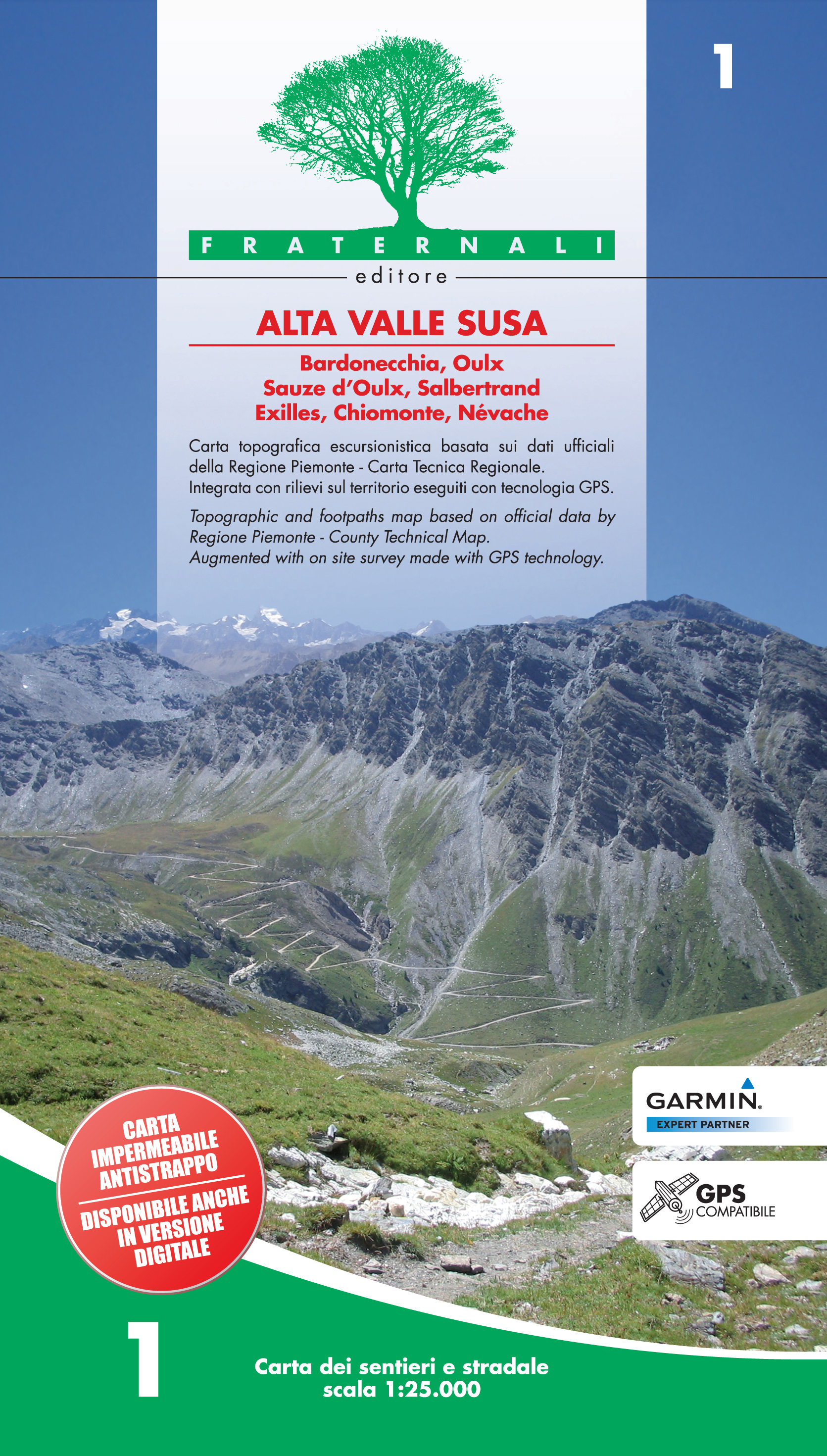 Online bestellen: Wandelkaart 01 Alta Valle Susa | Fraternali Editore
