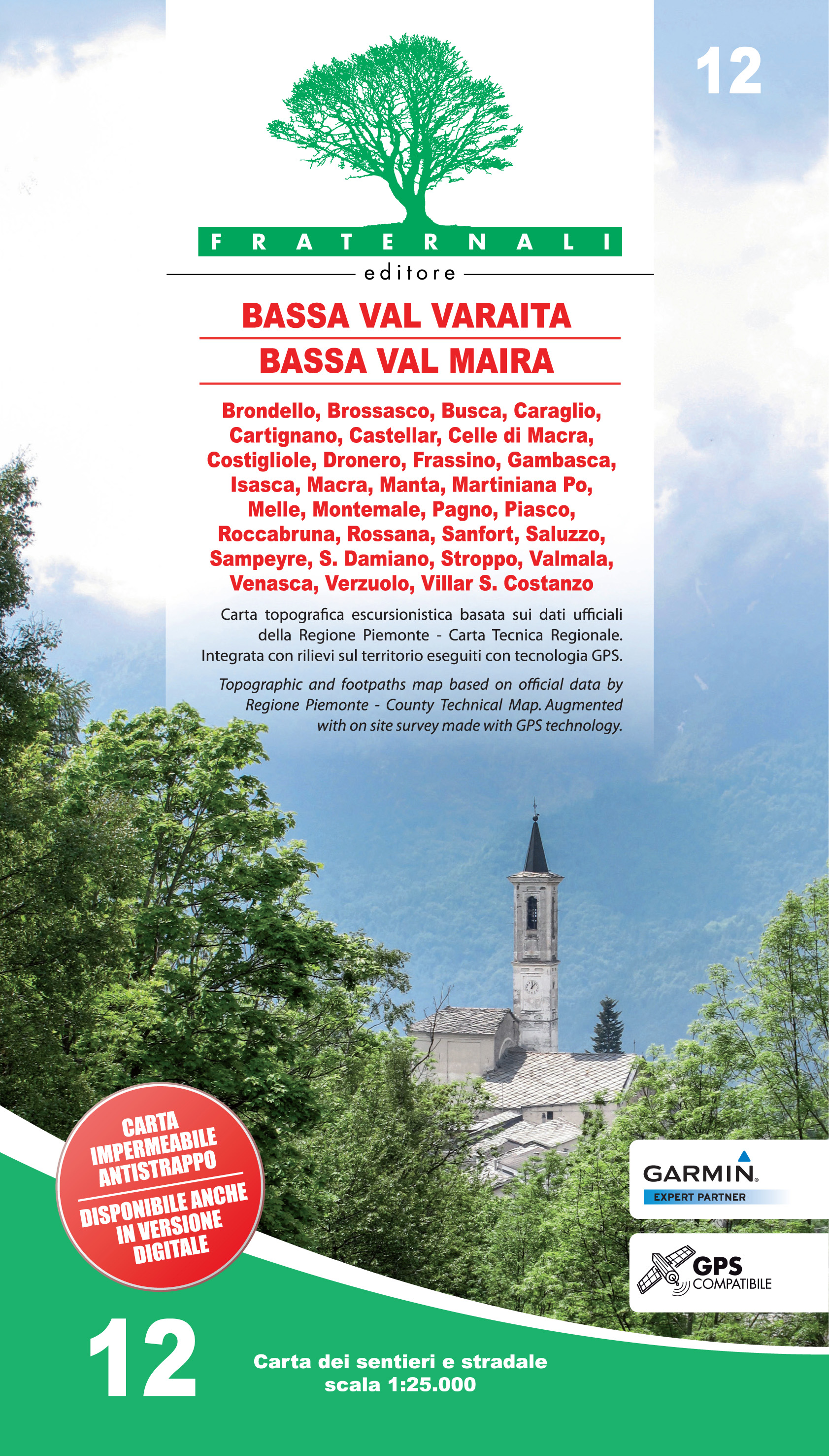 Online bestellen: Wandelkaart 12 Bassa Val Varaita - Bassa Val Maira | Fraternali Editore