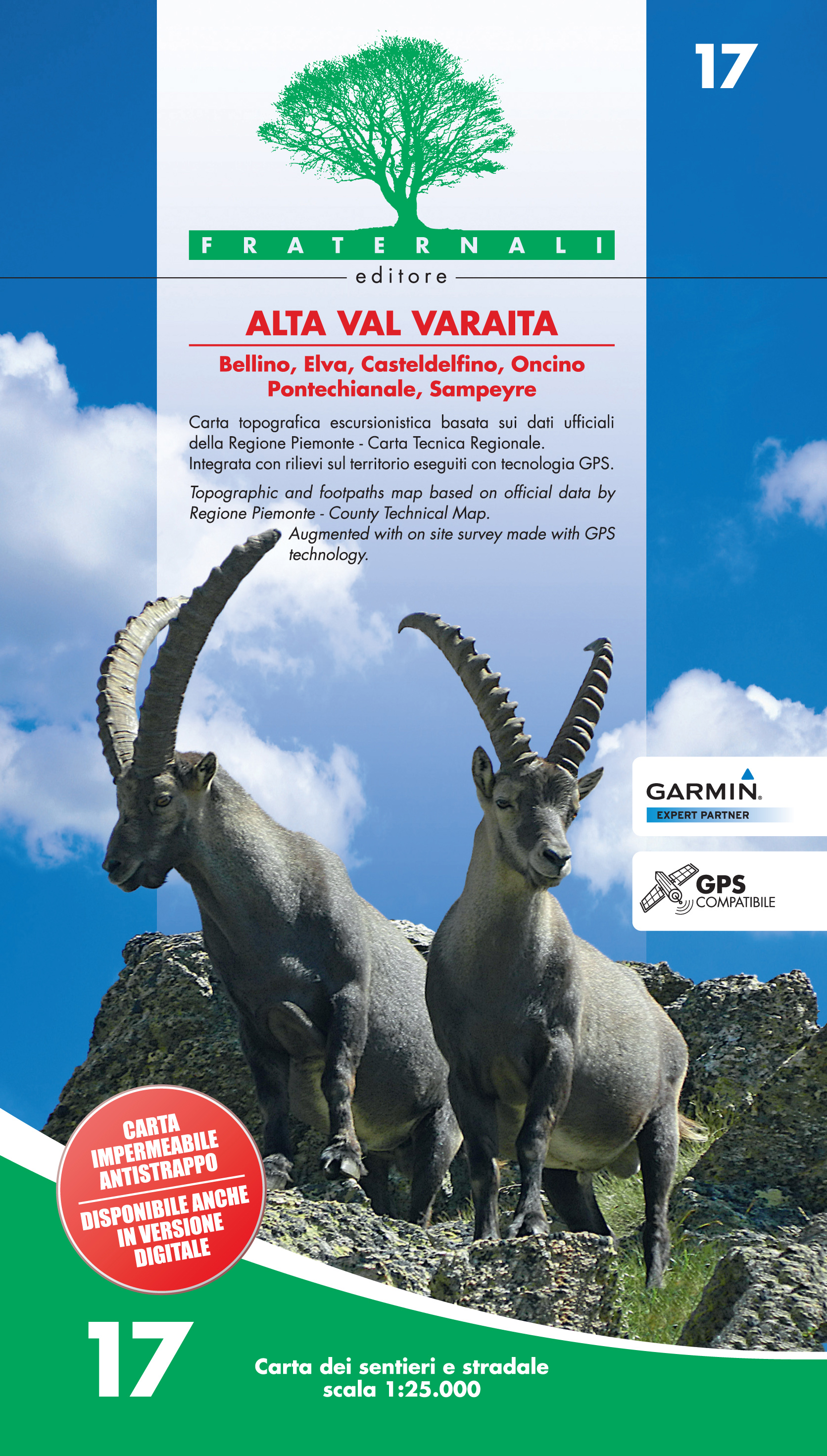 Online bestellen: Wandelkaart 17 Alta Val Varaita | Fraternali Editore