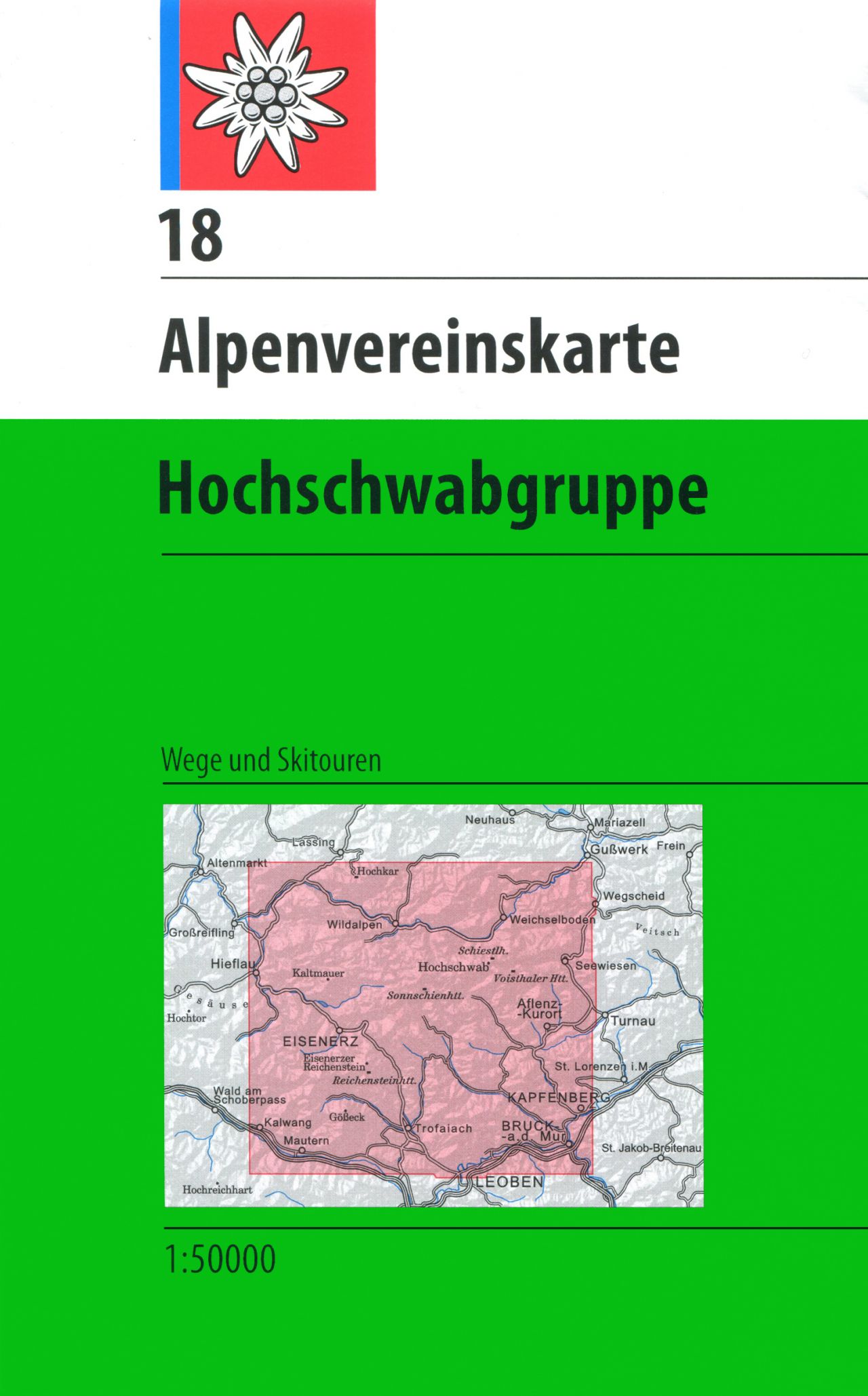 Online bestellen: Wandelkaart 18 Alpenvereinskarte Hochschwabgruppe | Alpenverein
