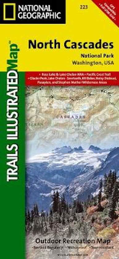 Online bestellen: Wandelkaart 223 North Cascades National Park | National Geographic