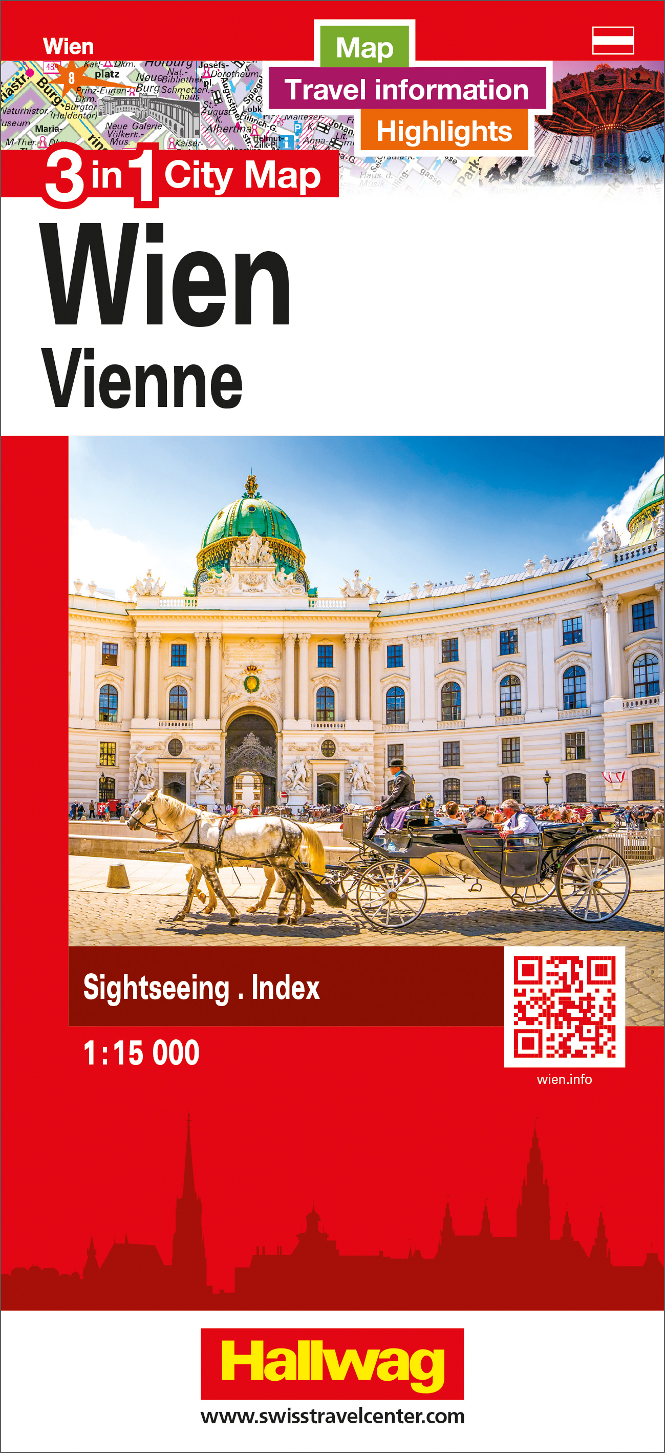 Stadsplattegrond Wenen - Wien | Hallwag