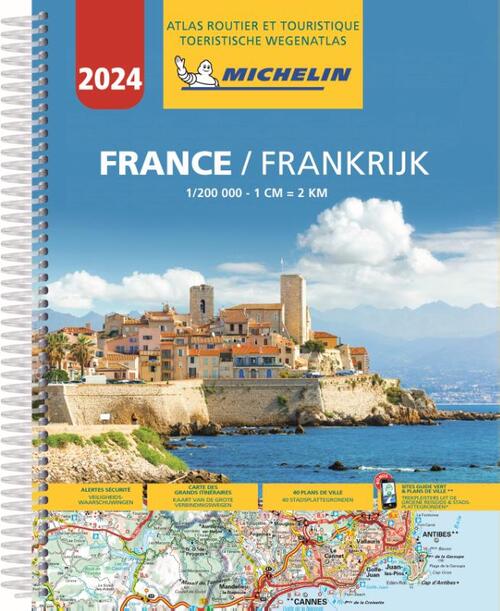 Online bestellen: Wegenatlas Frankrijk 2024 | Michelin