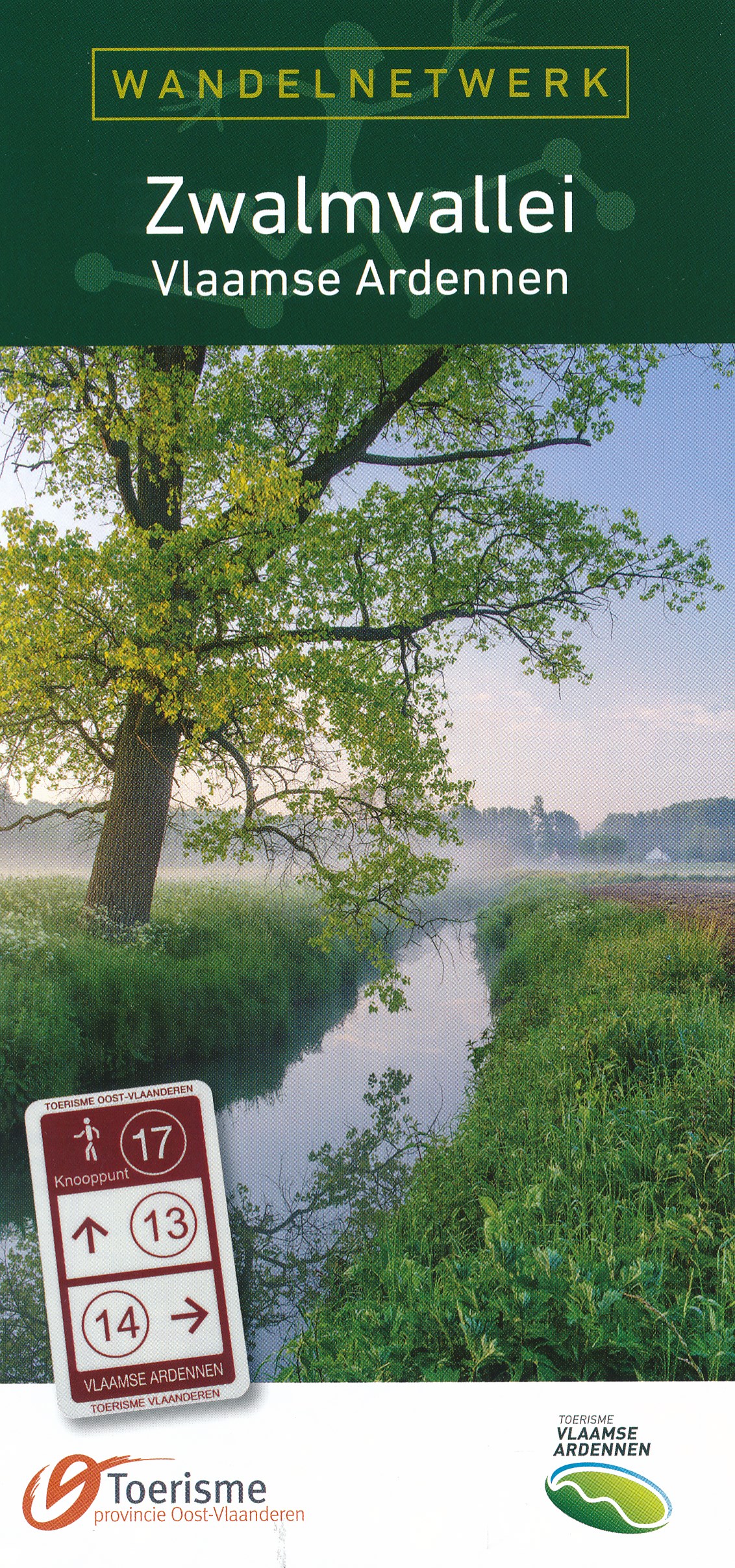 Wandelkaart Zwalmvallei Vlaamse Ardennen | Toerisme Oost Vlaanderen de zwerver