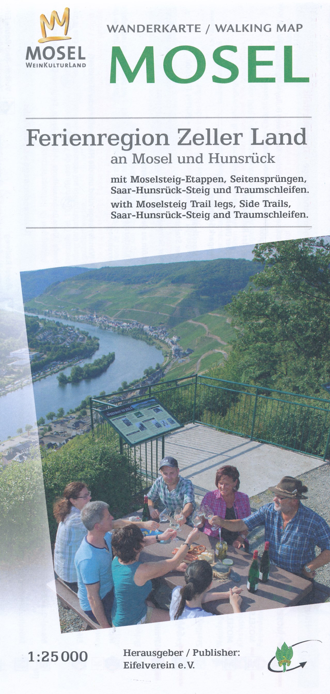 Online bestellen: Wandelkaart 36 Ferienregion Zeller Land - Mosel | Eifelverein