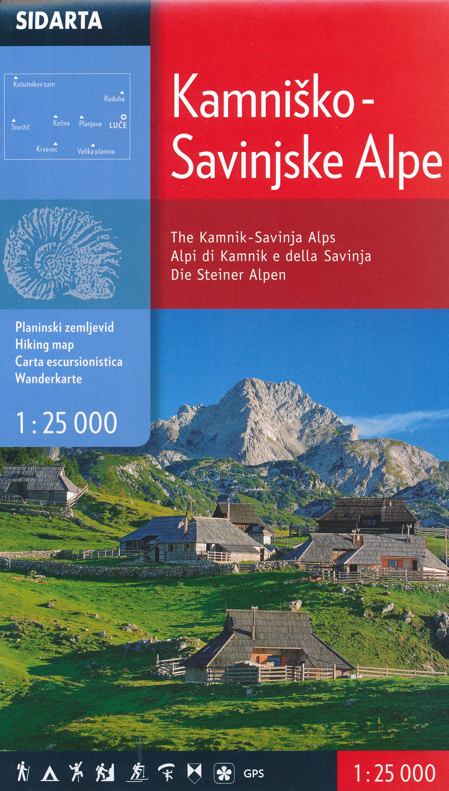 Online bestellen: Wandelkaart The Kamnik-Savinja Alps, Kamnisko Savinjske Alpe | Sidarta