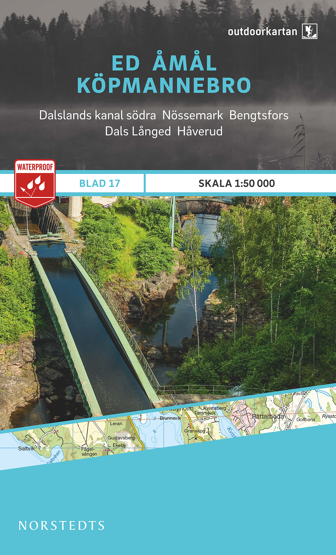 Online bestellen: Wandelkaart 17 Outdoorkartan Ed - Åmål - Köpmannebro | Norstedts