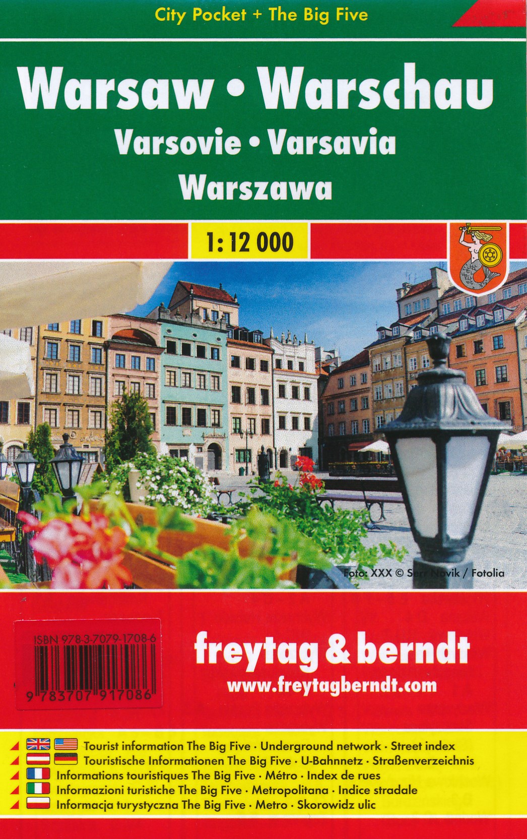 Online bestellen: Stadsplattegrond City Pocket Warschau | Freytag & Berndt