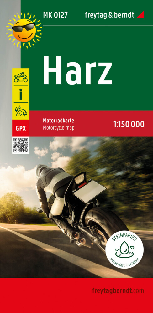 Online bestellen: Wegenkaart - landkaart MK0127 Motorkarte Harz | Freytag & Berndt