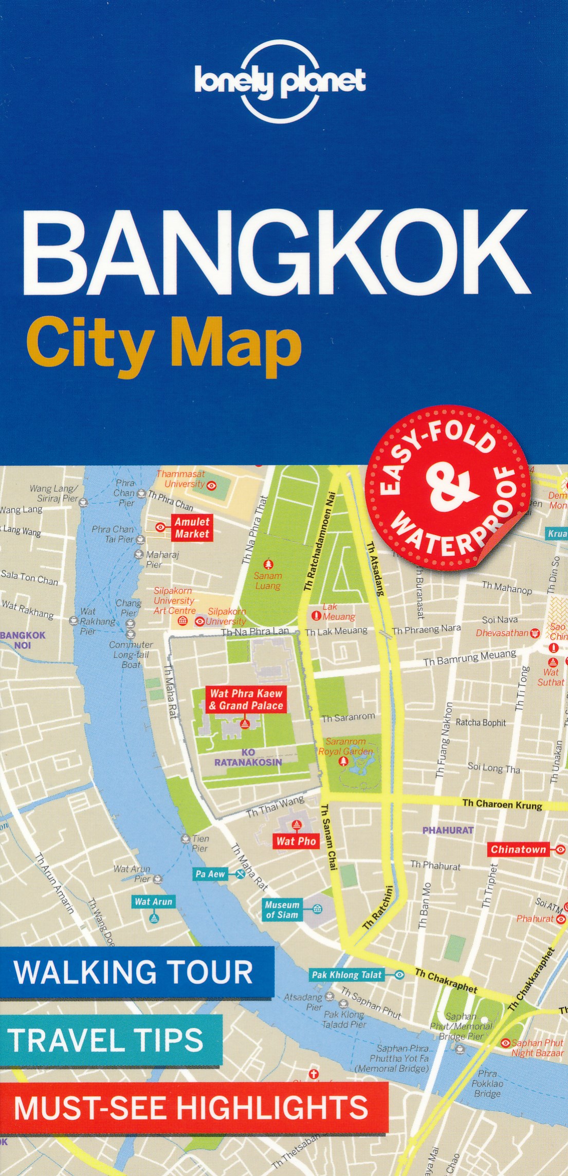 Online bestellen: Stadsplattegrond City map Bangkok | Lonely Planet