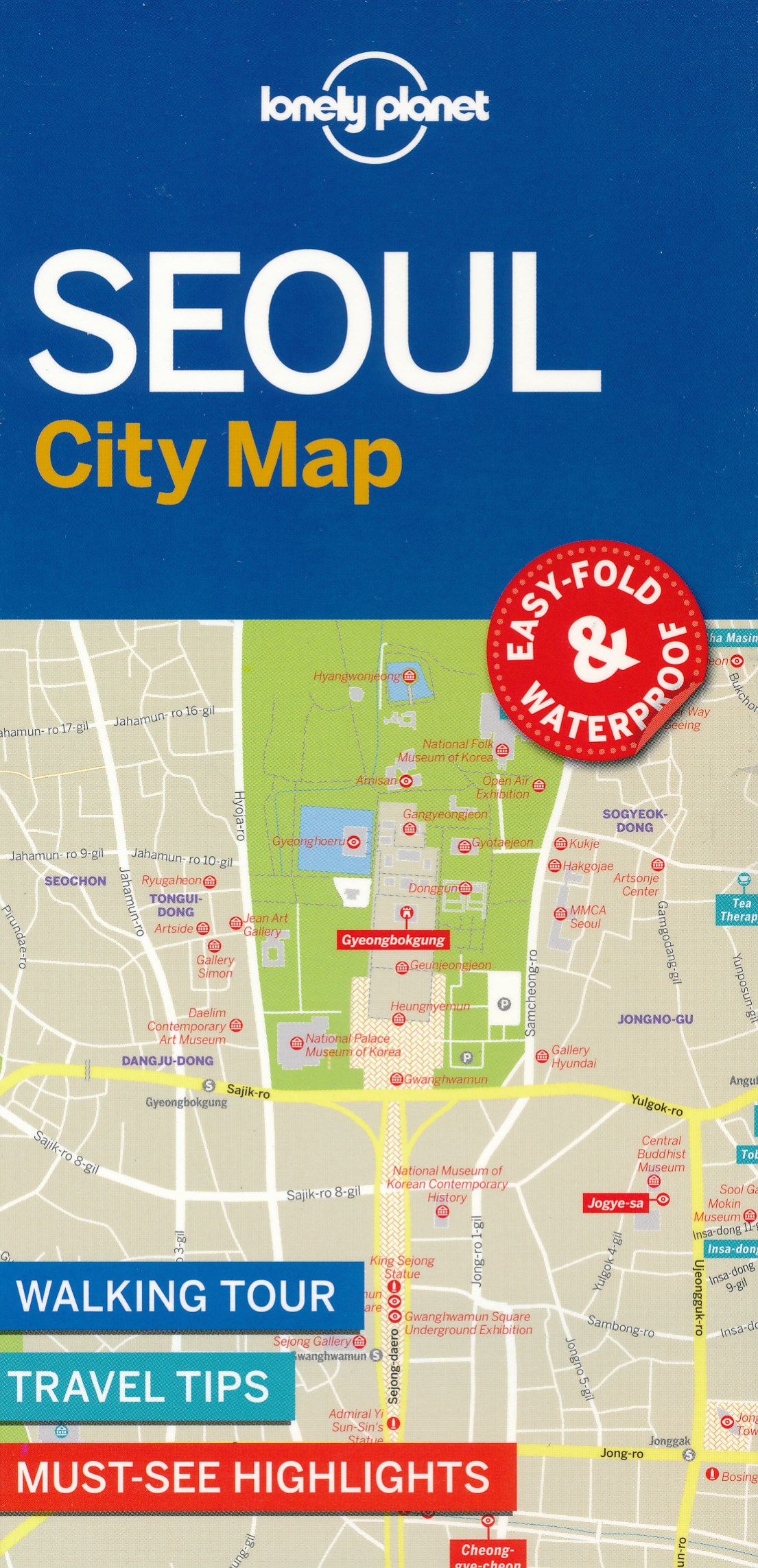 Online bestellen: Stadsplattegrond City map Seoul | Lonely Planet
