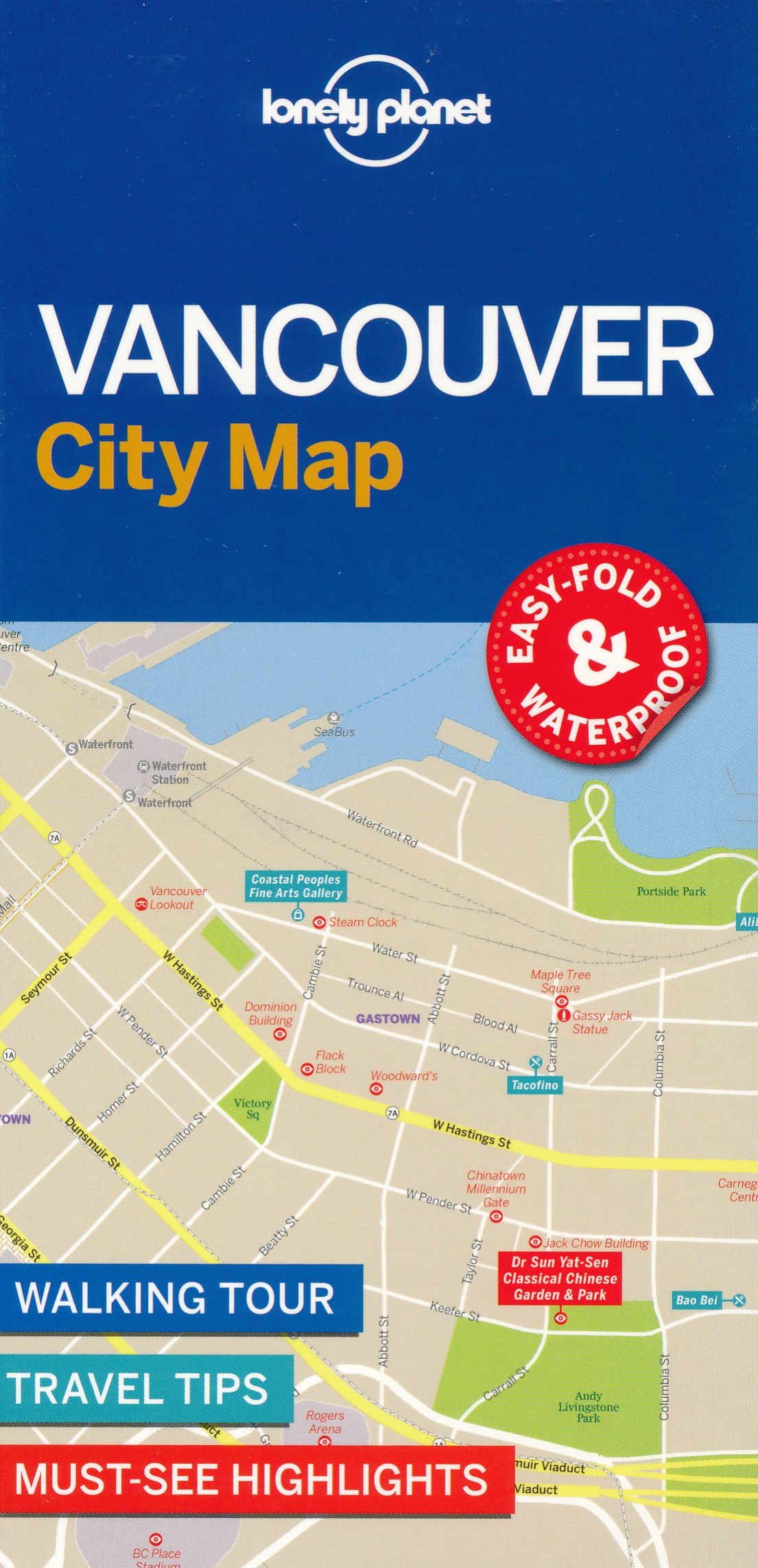 Online bestellen: Stadsplattegrond City map Vancouver | Lonely Planet