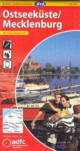 Fietskaart 03 ADFC-Radtourenkarte Ostseeküste-Mecklenburg | BVA - ADFC | 