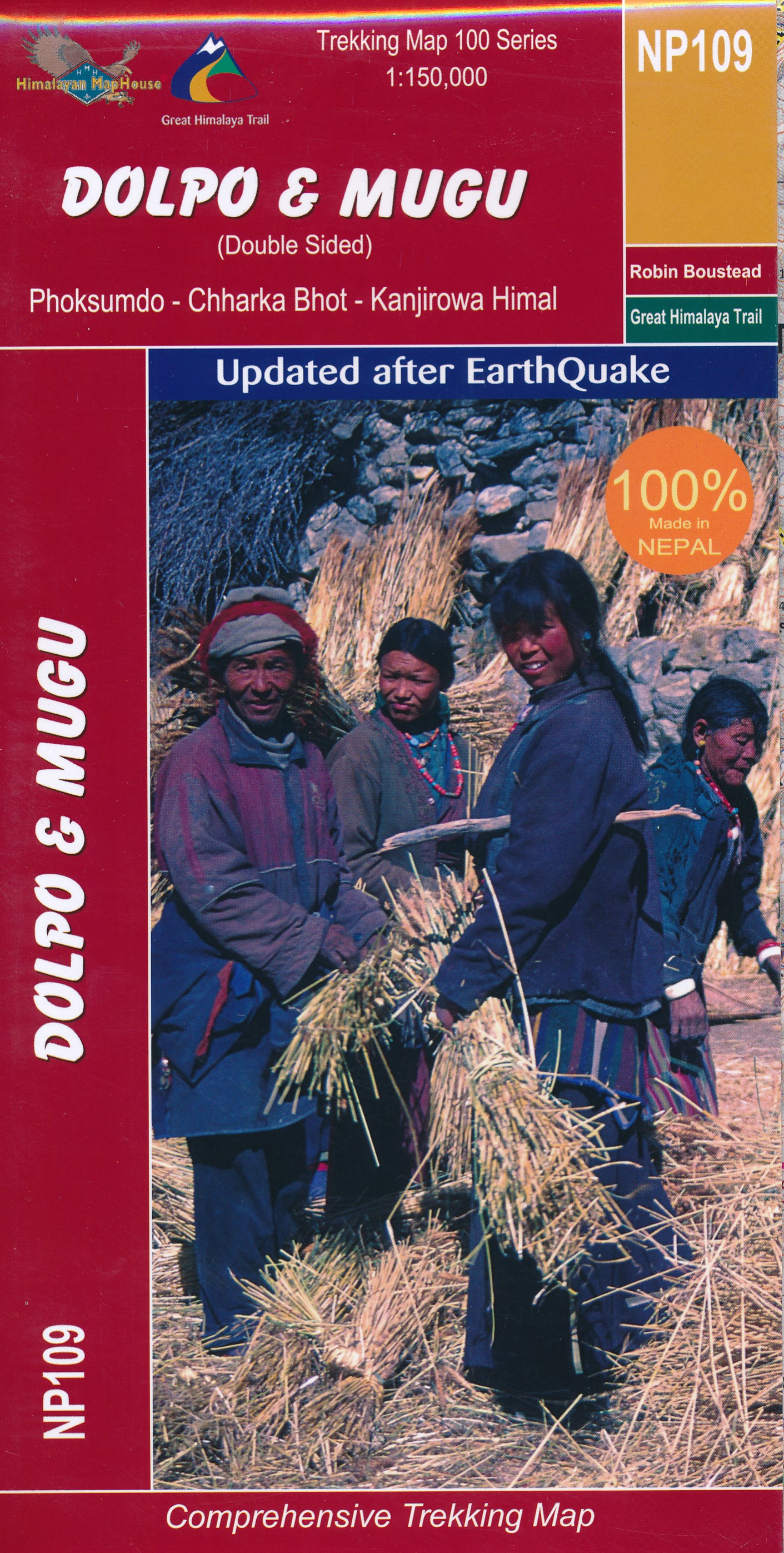 Wandelkaart NP109 Trekking map Dolpo - Mugu | Himalayan Maphouse de zwerver