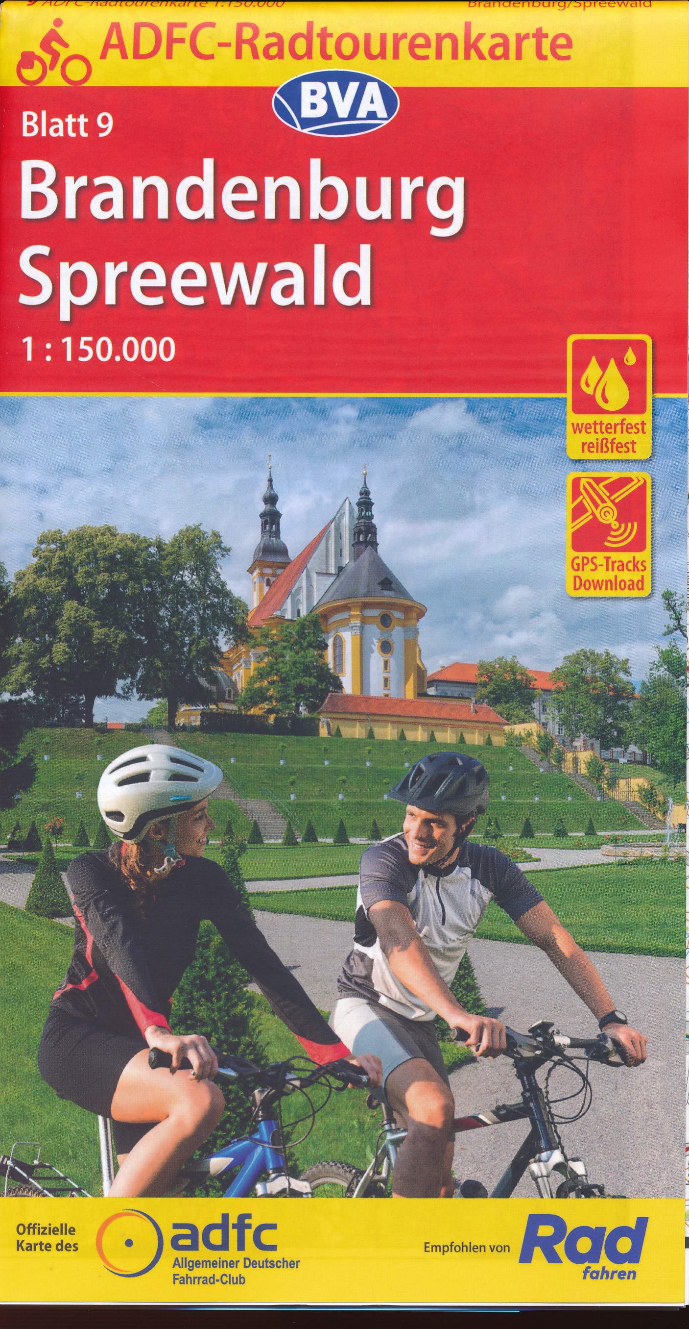 Online bestellen: Fietskaart 09 ADFC Radtourenkarte Brandenburg - Spreewald | BVA BikeMedia