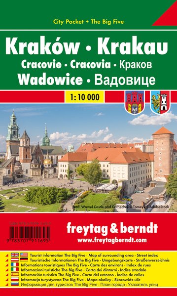 Online bestellen: Stadsplattegrond City Pocket Krakow - Krakau | Freytag & Berndt