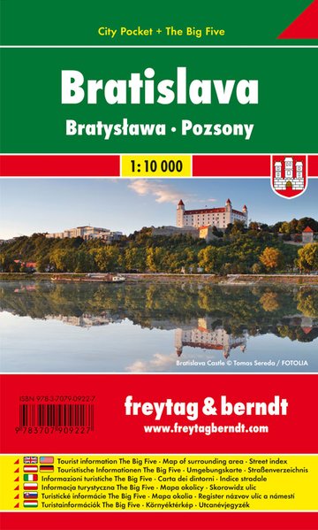 Online bestellen: Stadsplattegrond City Pocket Bratislava | Freytag & Berndt