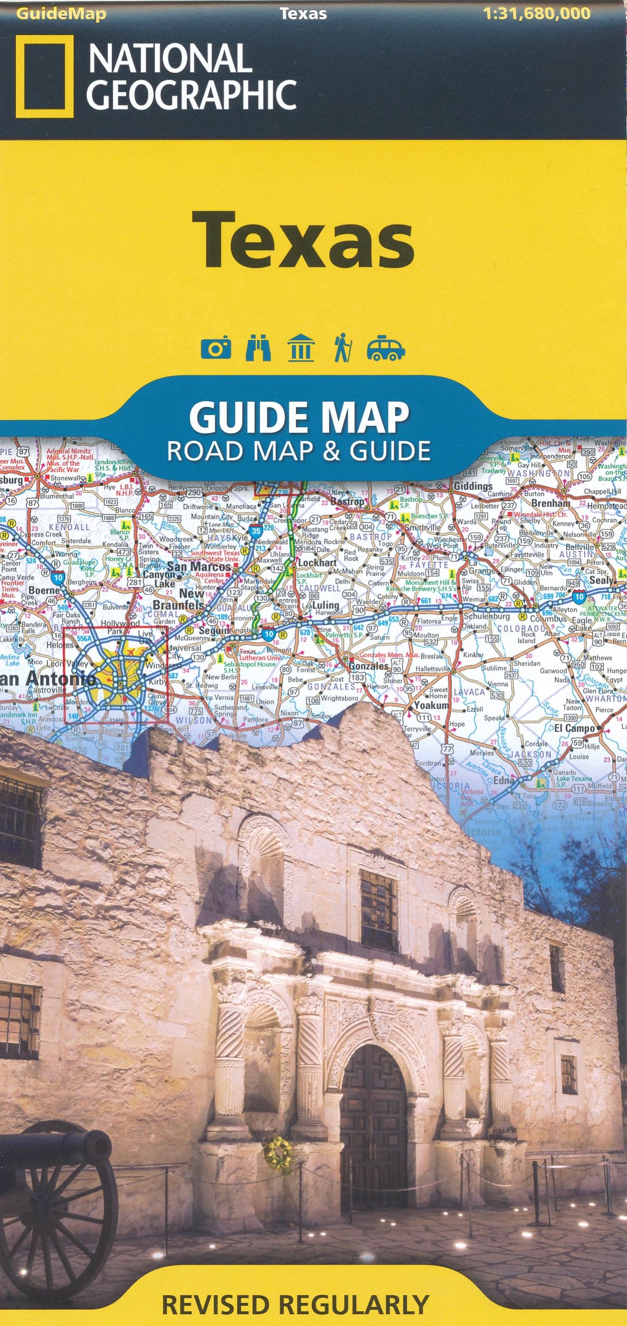 Online bestellen: Wegenkaart - landkaart State Guide Maps Texas | National Geographic
