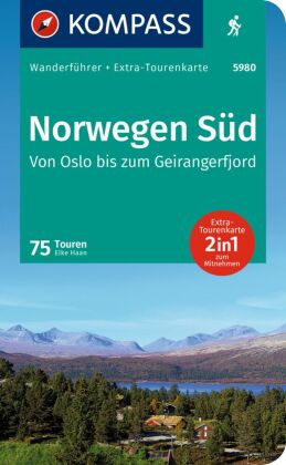 Online bestellen: Wandelgids 5980 Wanderführer Norwegen süd - Noorwegen zuid | Kompass