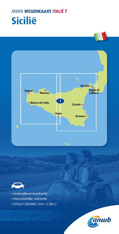 Wegenkaart - landkaart 7 Sicilië | ANWB Media de zwerver