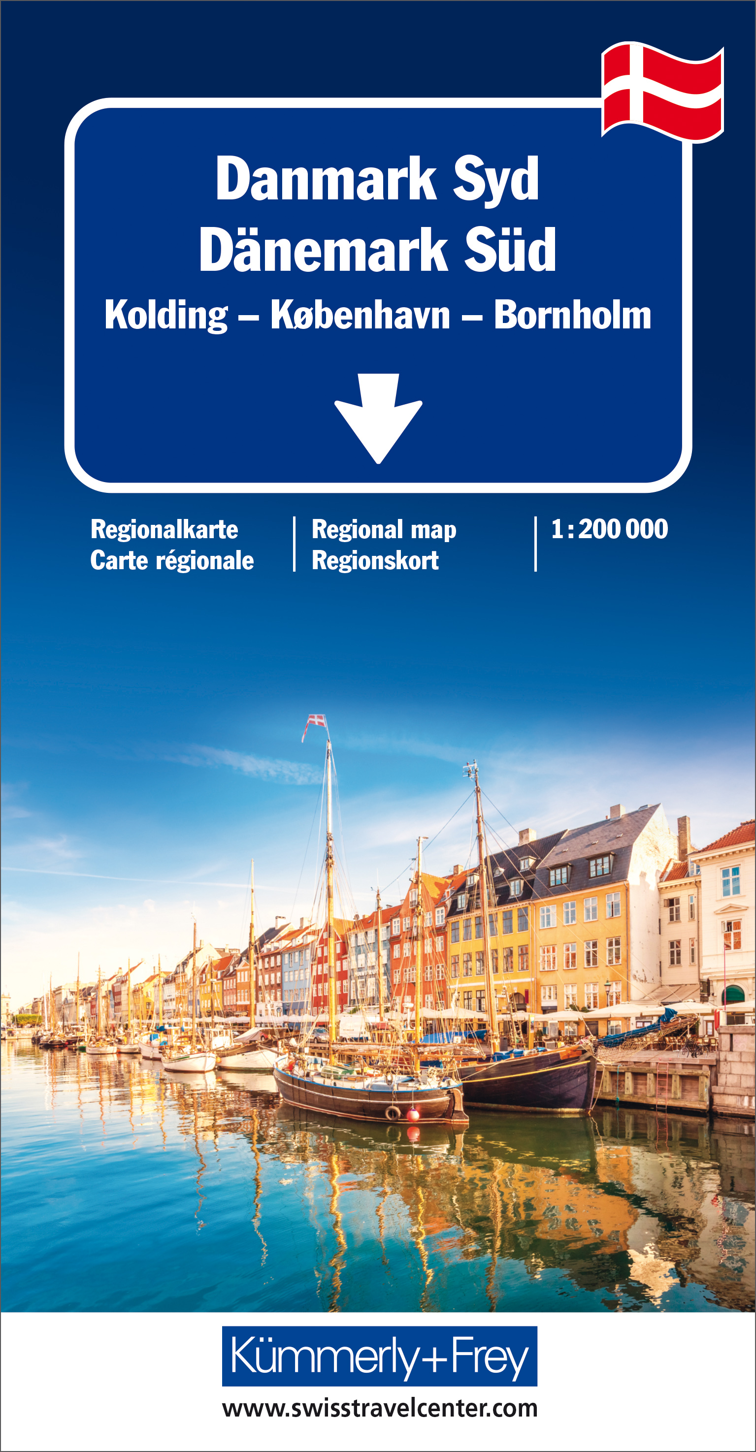 Wegenkaart - landkaart Denemarken z…