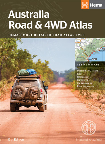 Online bestellen: Wegenatlas Australia - Road en 4WD Atlas - Australie | Hema Maps