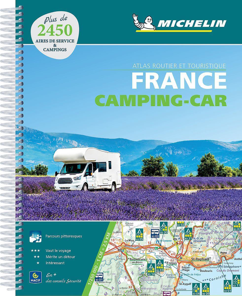 Camperkaart - Wegenatlas France camping-car atlas routier et touristique | Michelin de zwerver